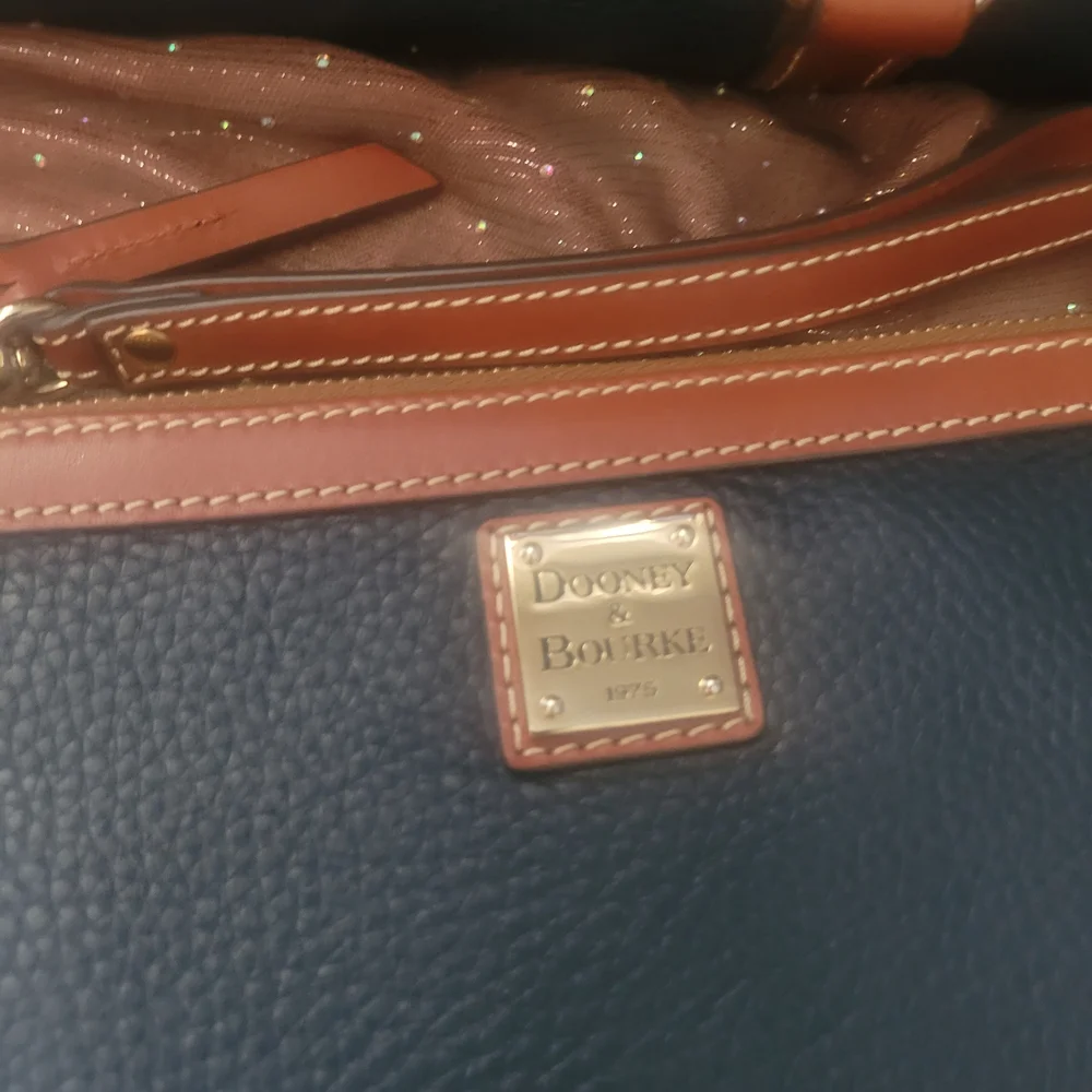 Dooney & Bourke Navy, Brown Leather Handbag Set - Picture 16 of 16